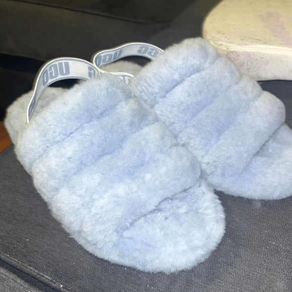 ugg baby blue slides - Picture 1 of 2